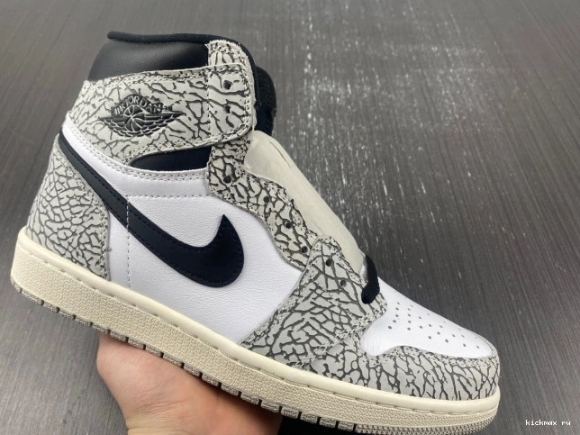 Cheap MAX White Jordan 1 High OG DZ5485-052 Air Cement 0711